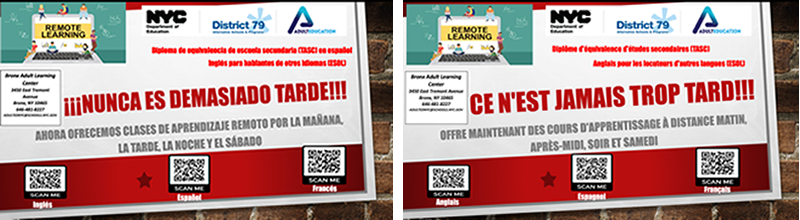 adult ed - spanish/french